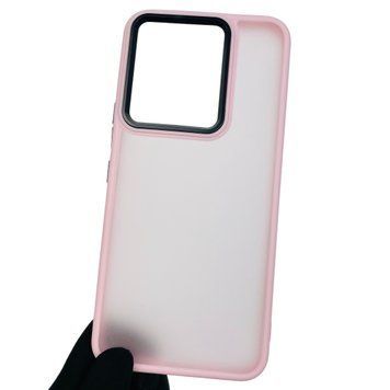 Чохол для TECNO Spark 8C KG5k протиударний матовий з високими бортами на техно спарк 8с рожевий 0001417 фото