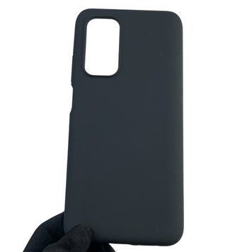 Чохол для Xiaomi Mi 10T силіконовий з мікрофіброю нековзний на сяомі мі 10т чорний 0032419 фото
