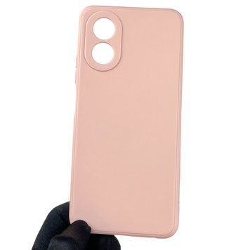 Чохол для OPPO A38 з квадратними гранями із захистом камери на оппо а38 пудровий 0012409 фото