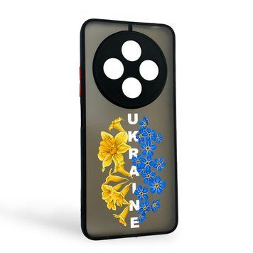 Чехол для телефона Xiaomi Redmi 14C с 3D принтом патриотическим с высокими бортами на сяоми редми 14с черный 0038075 фото