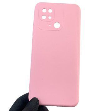 Чехол для Xiaomi POCO C40 силиконовый с микрофиброй нескользящий на сяоми поко с40 розовый 0032450 фото