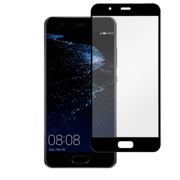 Защитное стекло МАТОВОЕ для телефона Huawei P10 противоударное полноэкранное на хуавей п10 черное 0038978 фото
