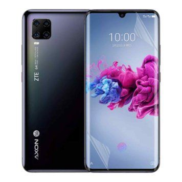 Плёнка гидрогелевая для ZTE Axon 11 5G глянцевая противоударная на Зте аксон 11 5г прозрачная 0011795 фото