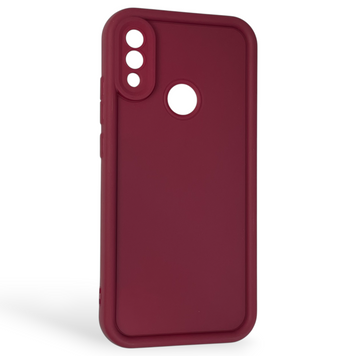 Чехол силиконовый Soft Touch для Xiaomi Redmi Note 7 бордовый (Полная защита камеры) 0044112 фото