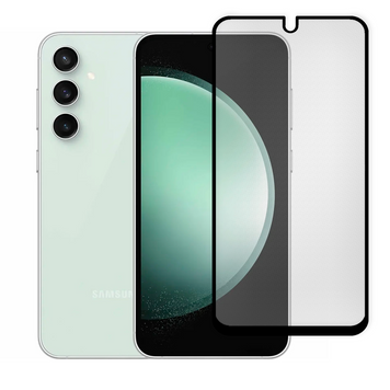 Защитное стекло МАТОВОЕ для телефона Samsung Galaxy S23 FE (SM-S711) противоударное на самсунг с23 фе черное 0039244 фото