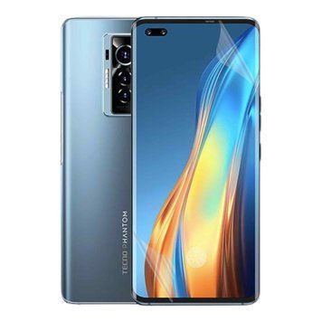 Антишпион приватная плёнка гидрогелевая для Tecno Phantom 8 противоударная на Техно фантом 8 прозрачная 0028622 фото
