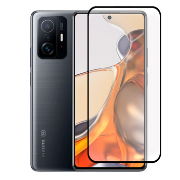 Защитное стекло для телефона Xiaomi 11T Pro противоударное полноэкранное на сяоми 11т про черное 0038814 фото