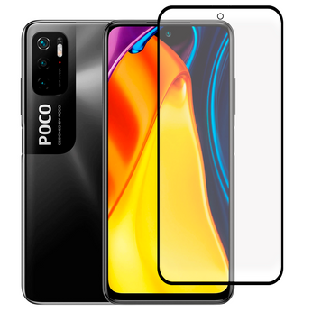 Защитное стекло для телефона Xiaomi Poco M3 Pro 5G противоударное полноэкранное на сяоми поко м3 про 5г черное 0038869 фото