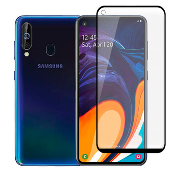 Захисне скло МАТОВЕ для телефона Samsung Galaxy A60 (SM-A6060) протиударне повноекранне на самсунг а60 чорне 0039045 фото