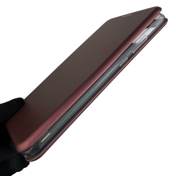 Чехол-книжка для ZTE BLADE A51 с подставкой на зте блэйд а51 бордовая 0001690 фото