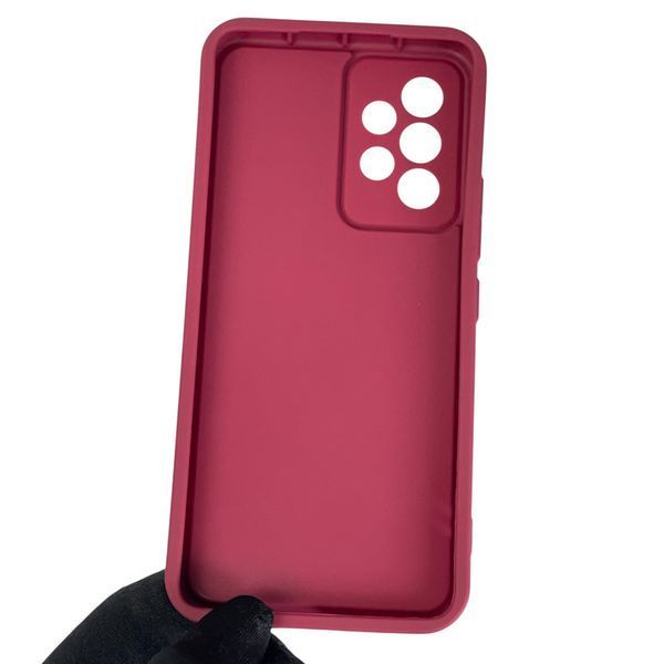 Чехол силиконовый Soft Touch с 3D принтом злой котик для Samsung Galaxy A53 5G (SM-A536E) бордовый (Полная защита камеры) 0047003 фото