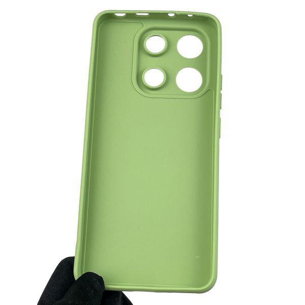 Чохол для Xiaomi Redmi Note 13 4G з квадратними гранями із захистом камери на сяомі редмі нот 13 4г фісташковий 0012861 фото
