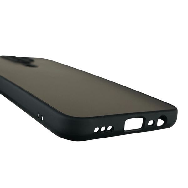 Чехол для Oppo A9 (2020) матовый с высокими бортами с защитой камеры на оппо A9 (2020) черный 0013558 фото