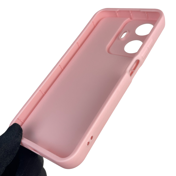 Чехол силиконовый Soft Touch для Realme C55 розовый (Полная защита камеры) 0039490 фото