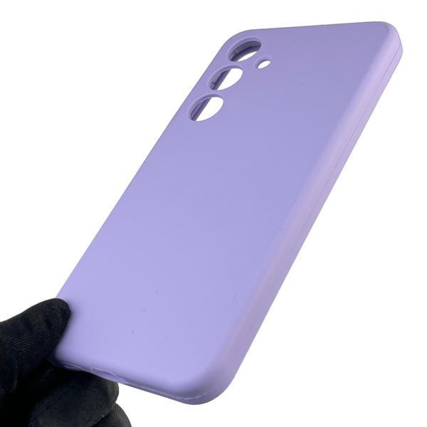 Чехол для Samsung Galaxy S24 Plus (SM-S926B) силиконовый с микрофиброй на самсунг с24 плюс сиреневый 0032205 фото