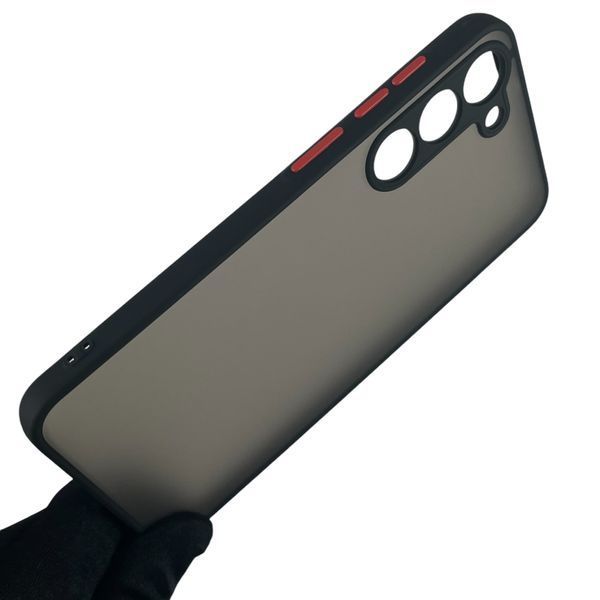 Чехол для Samsung Galaxy S23 Plus (SM-S916B) матовый с высокими бортами на самсунг с23 плюс чёрный 0012128 фото