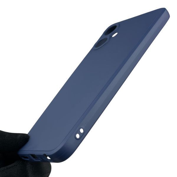 Чохол для TECNO Spark 9 Pro (KH7n) з квадратними гранями із захистом камери на техно спарк 9 про темно-синій 0012659 фото