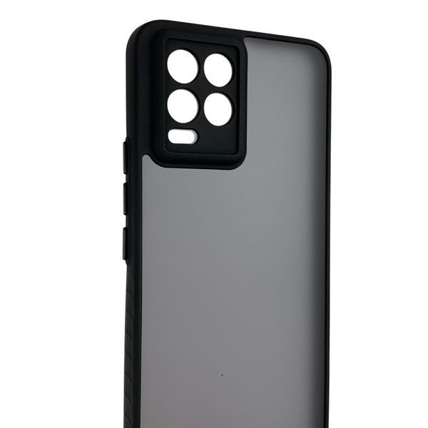 Чохол для Realme 8 Pro чорний матовий напівпрозорий (бампер, захист камери) 0062289 фото