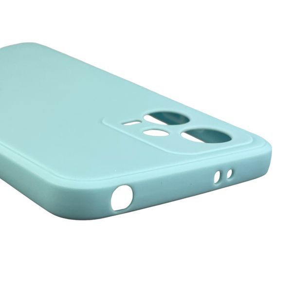 Чехол для Xiaomi Poco X5 5G с квадратными гранями с защитой камеры на соями поко х5 бирюзовый 0012711 фото