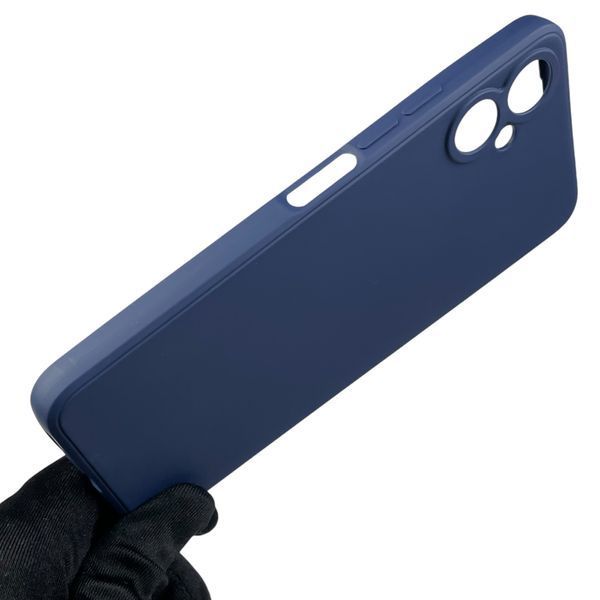 Чохол для TECNO Spark 9 Pro (KH7n) з квадратними гранями із захистом камери на техно спарк 9 про темно-синій 0012659 фото