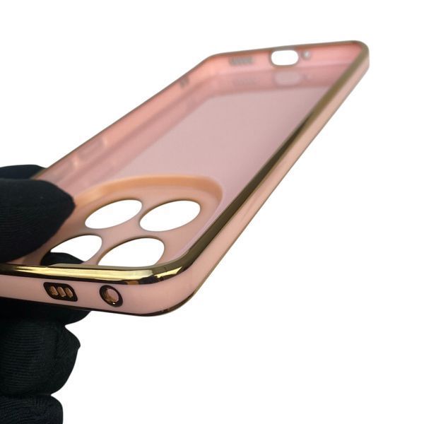 Чехол для Xiaomi Redmi Note 14 Pro Plus с защитой камеры с золотой окантовкой редми нот 14 про + пудровый gs1 0020031 фото