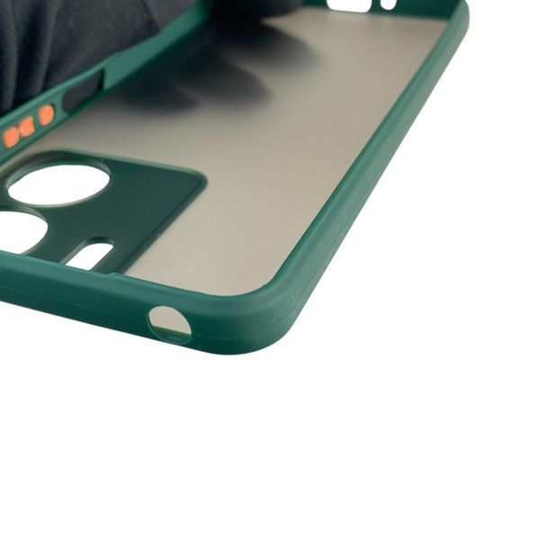Чехол для телефона Xiaomi Redmi 13C с высокими бортами с защитой камеры на сяоми редми 13с темно-зеленый 0026215 фото