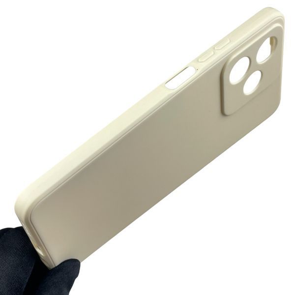Чохол для Realme C53 з квадратними гранями із захистом камери на реалмі с53 бежевий 0012509 фото