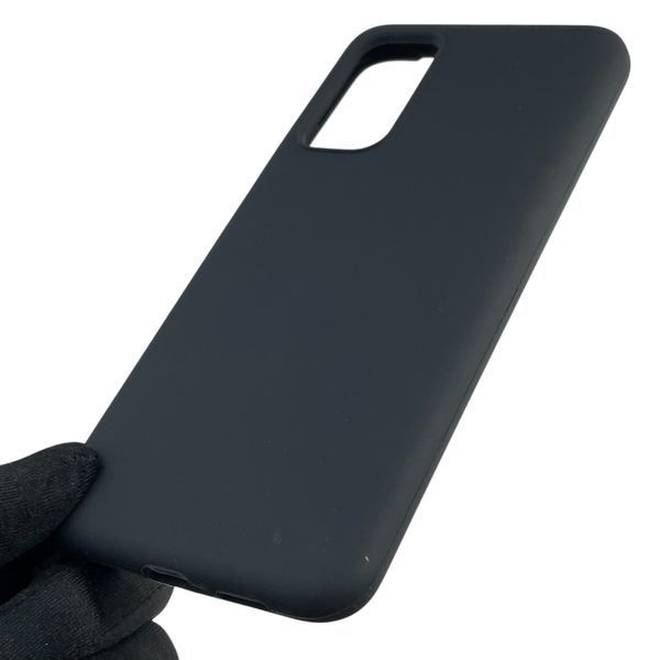 Чохол для Xiaomi Mi 10T силіконовий з мікрофіброю нековзний на сяомі мі 10т чорний 0032419 фото