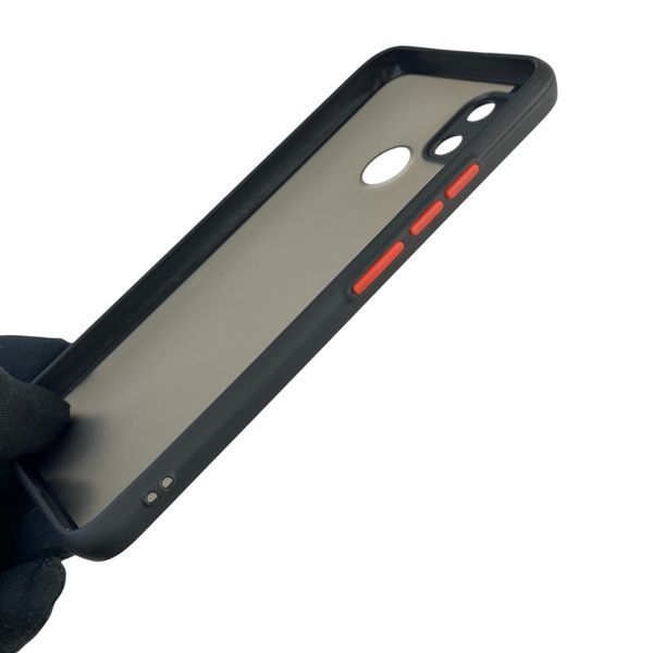 Чехол для телефона Realme C21Y с высокими бортами с защитой камеры на реалми с21у черный 0025962 фото