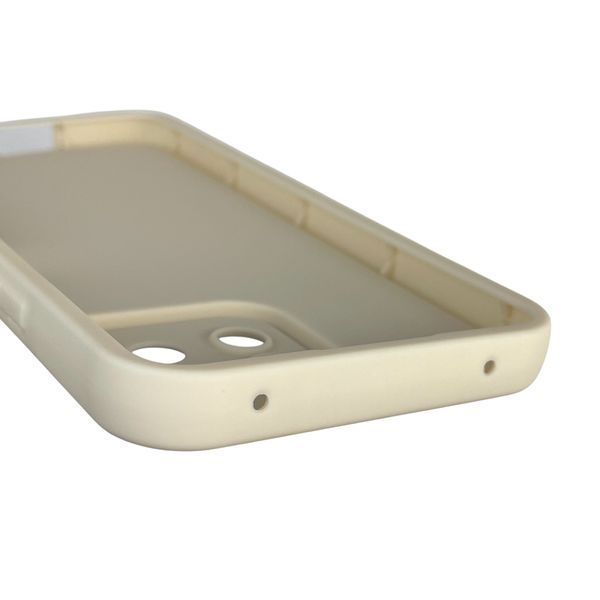 Чехол силиконовый оригинальный Soft Touch с 3D принтом злой котик для Xiaomi Mi 11 Lite молочный (Полная защита камеры) 0046595 фото
