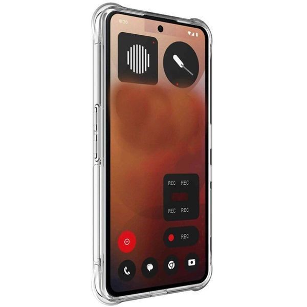 Чехол для Nothing Phone 3A Pro с бронь углами противоударный прозрачный с защитой камеры (силикон TPU, нафинг фон 3а про) 0061408 фото
