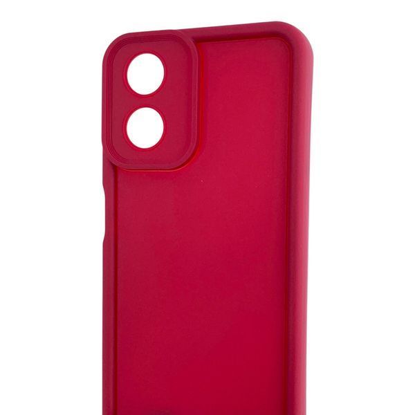 Чехол силиконовый Soft Touch для Motorola E14 бордовый (Полная защита камеры) 0054382 фото