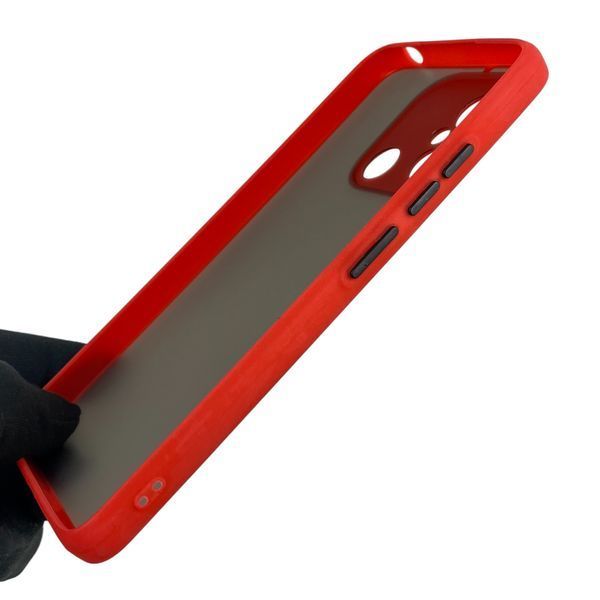 Чехол для телефона Xiaomi Redmi 11A с высокими бортами с защитой камеры на сяоми редми 11а красный 0026199 фото