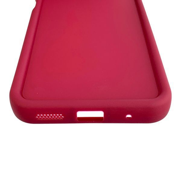 Чехол силиконовый Soft Touch для Motorola E14 бордовый (Полная защита камеры) 0054382 фото