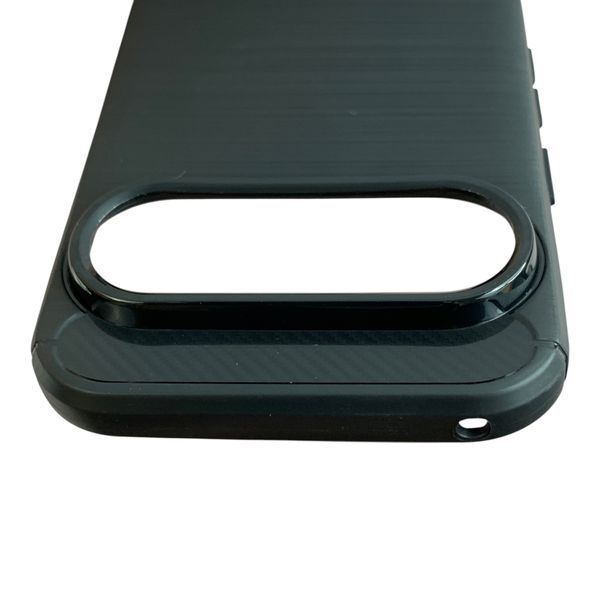 Чехол для Google Pixel 11 Pro черный карбон (карбон, противоударный) 0062407 фото
