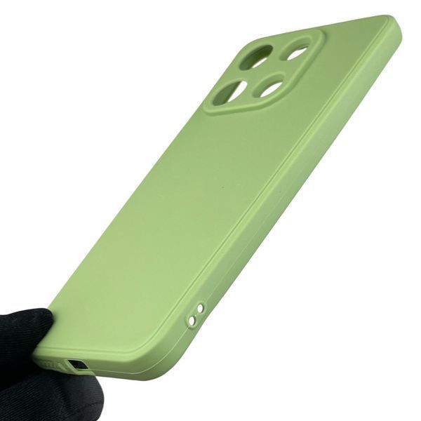 Чохол для Xiaomi Redmi Note 13 4G з квадратними гранями із захистом камери на сяомі редмі нот 13 4г фісташковий 0012861 фото
