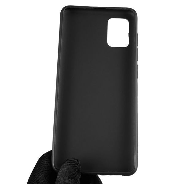 Чохол для Samsung Galaxy A51 SM-A515F однотонний матовий силіконовий на самсунг а51 чорний 0000127 фото