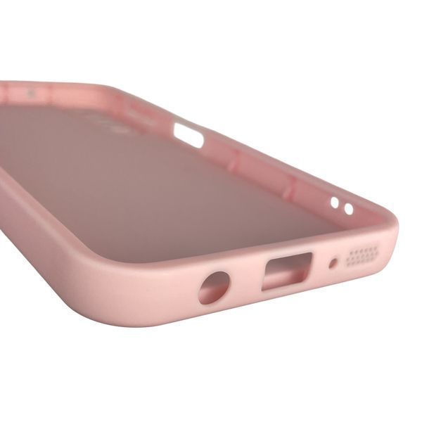 Чехол силиконовый оригинальный Soft Touch с 3D принтом злой котик для Samsung Galaxy A7 2018 (SM-A750) розовый (Полная защита камеры) 0046545 фото
