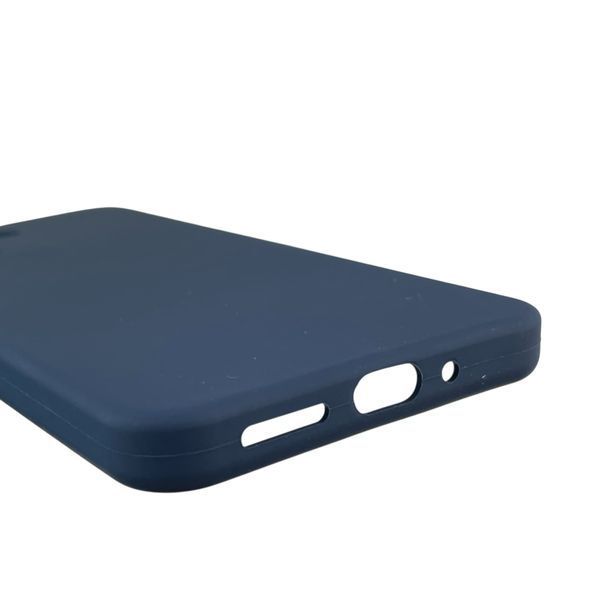 Чохол для Xiaomi Redmi 13C силіконовий з мікрофіброю нековзний на сяомі редмі 13с темно-синій 0032592 фото
