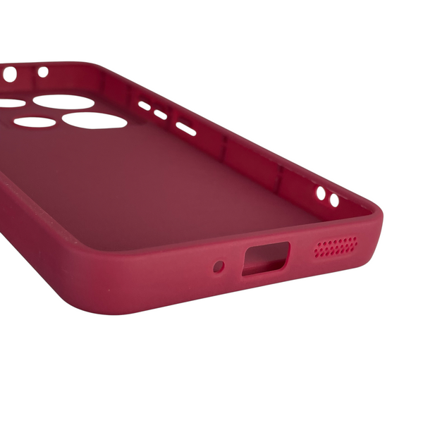 Чохол силіконовий Soft Touch з 3D принтом Майнкрафт для Xiaomi Redmi Note 14S бордовий (Повний захист камери) 0041654 фото