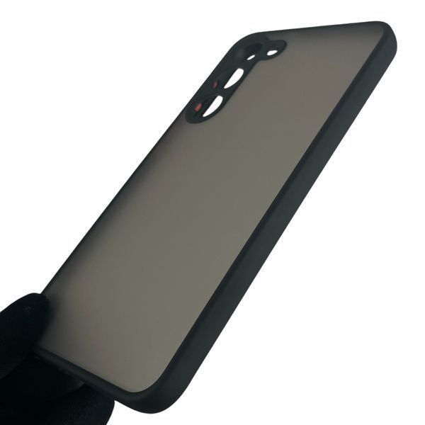 Чехол для Samsung Galaxy S23 Plus (SM-S916B) матовый с высокими бортами на самсунг с23 плюс чёрный 0012128 фото