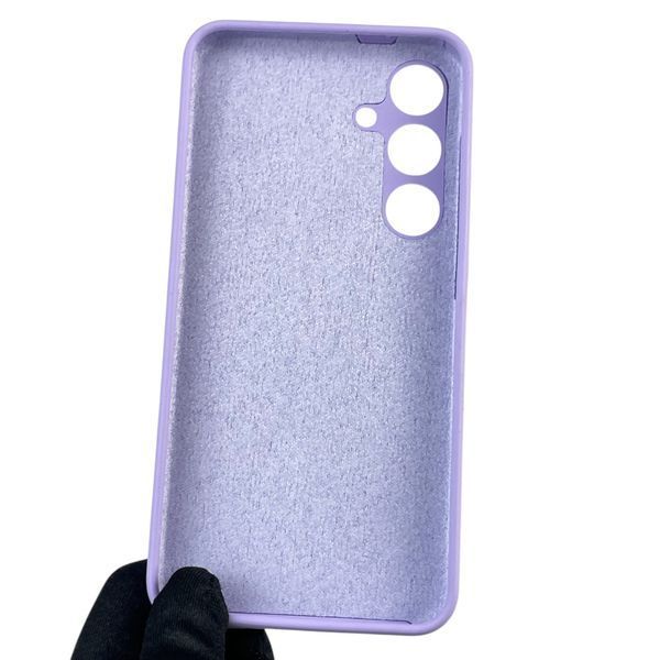 Чехол для Samsung Galaxy S24 Plus (SM-S926B) силиконовый с микрофиброй на самсунг с24 плюс сиреневый 0032205 фото