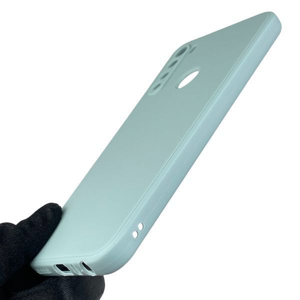 Чехол для Xiaomi Redmi Note 8 2021 с квадратными гранями с защитой камеры на сяоми редми нот 8 2021 серый 0012912 фото