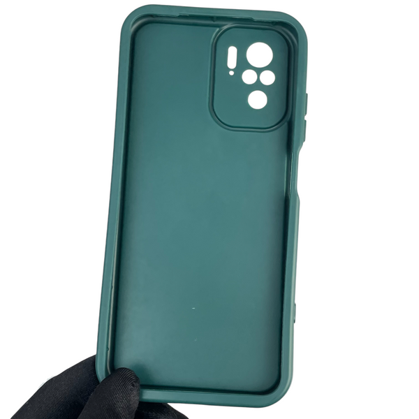 Чехол силиконовый Soft Touch с 3D принтом для Xiaomi Redmi Note 10s темно-зеленый (Полная защита камеры) 0040813 фото