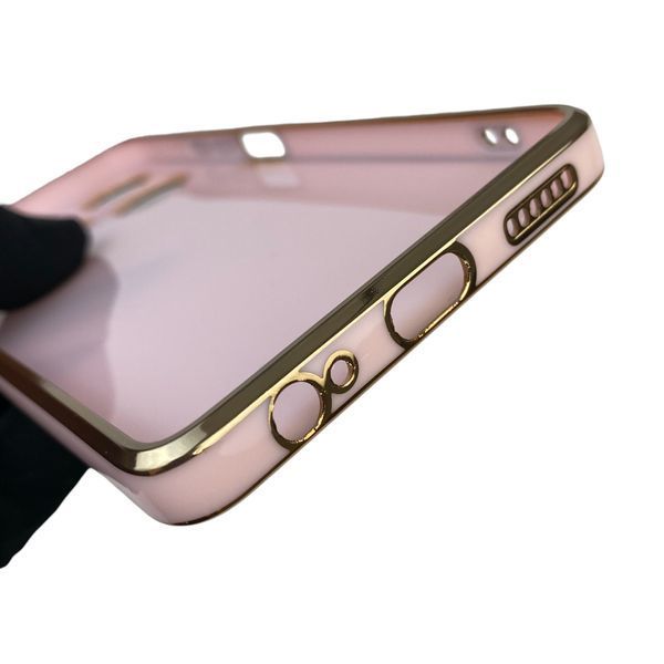 Чехол для TECNO Spark 10 Pro KI7 с защитой камеры с золотой окантовкой на техно спарк 10 про пудровый gs1 0019829 фото