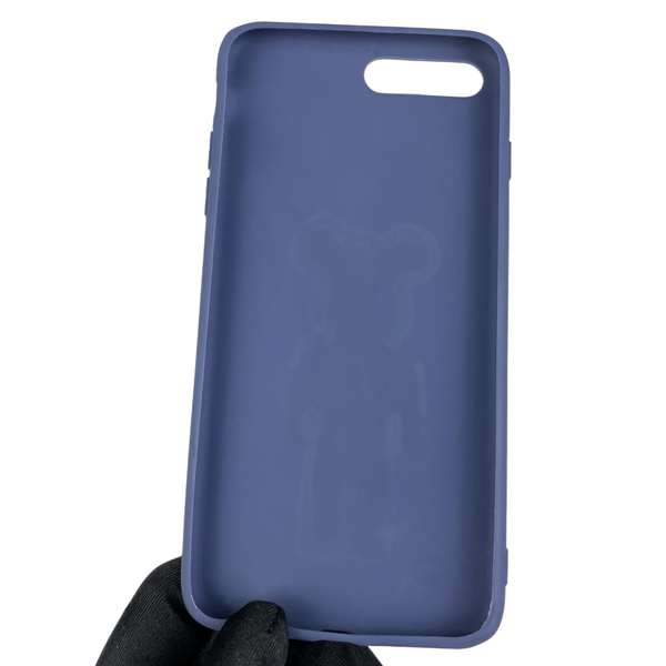 Чехол для Apple iPhone 7 Plus детский с мишкой на айфон 7 плюс тёмно-синий 0002619 фото