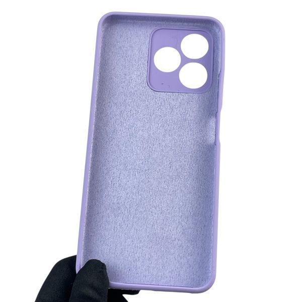 Чехол для Realme C51 силиконовый с микрофиброй нескользящий на реалми с51 сиреневый 0031807 фото