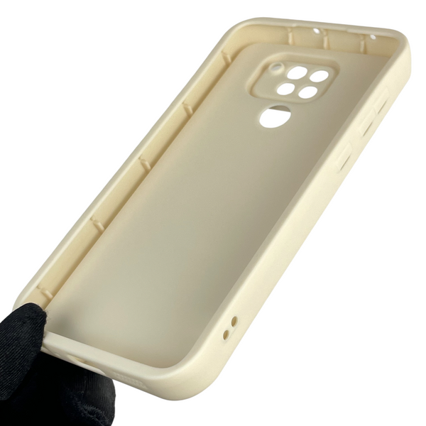 Чохол силіконовий Soft Touch з 3D принтом для Xiaomi Redmi Note 9 молочний (Повний захист камери) 0040932 фото