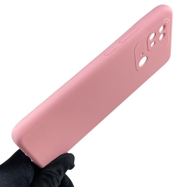 Чехол для Xiaomi POCO C40 силиконовый с микрофиброй нескользящий на сяоми поко с40 розовый 0032450 фото