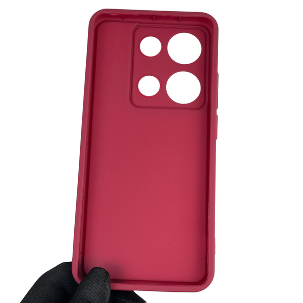 Чохол силіконовий Soft Touch з 3D принтом Майнкрафт для Xiaomi Redmi Note 14S бордовий (Повний захист камери) 0041654 фото